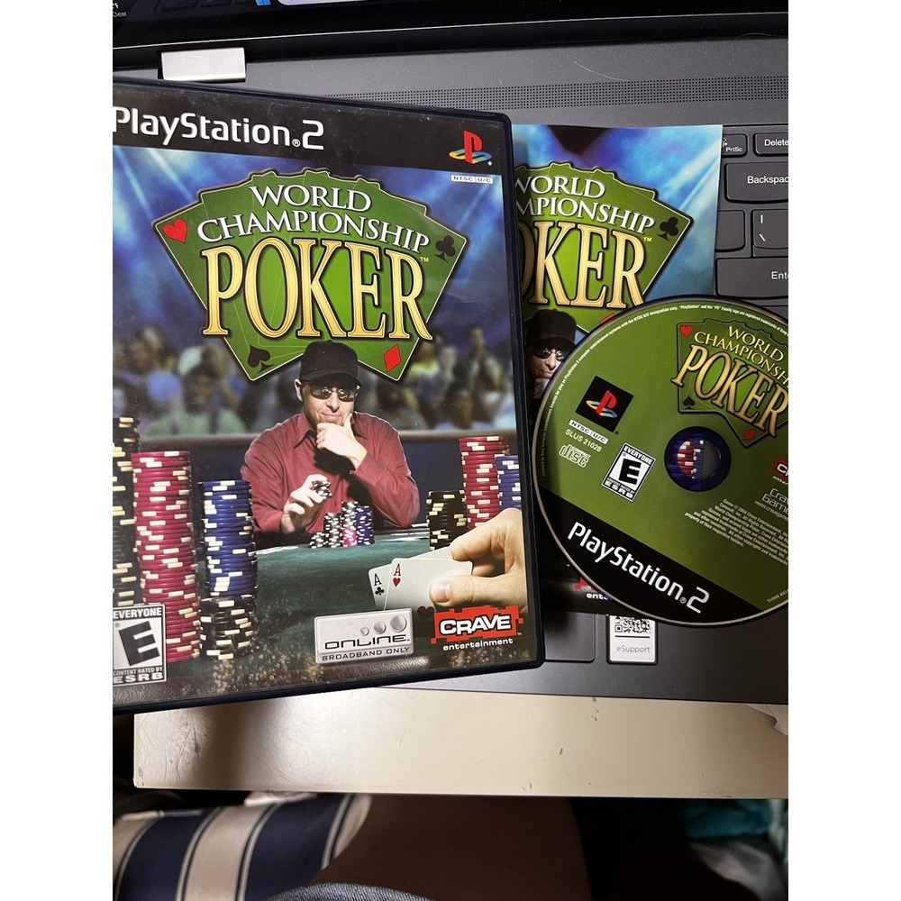 World Championship Poker Sony PlayStation 2 PS2 Crave‎ Complete CIB C-39926-4
